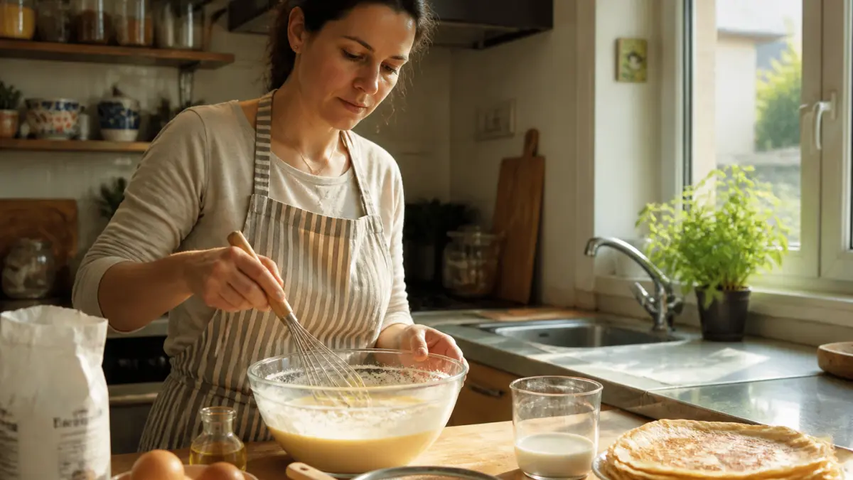 Pâte à crêpes classique : la recette légère et facile