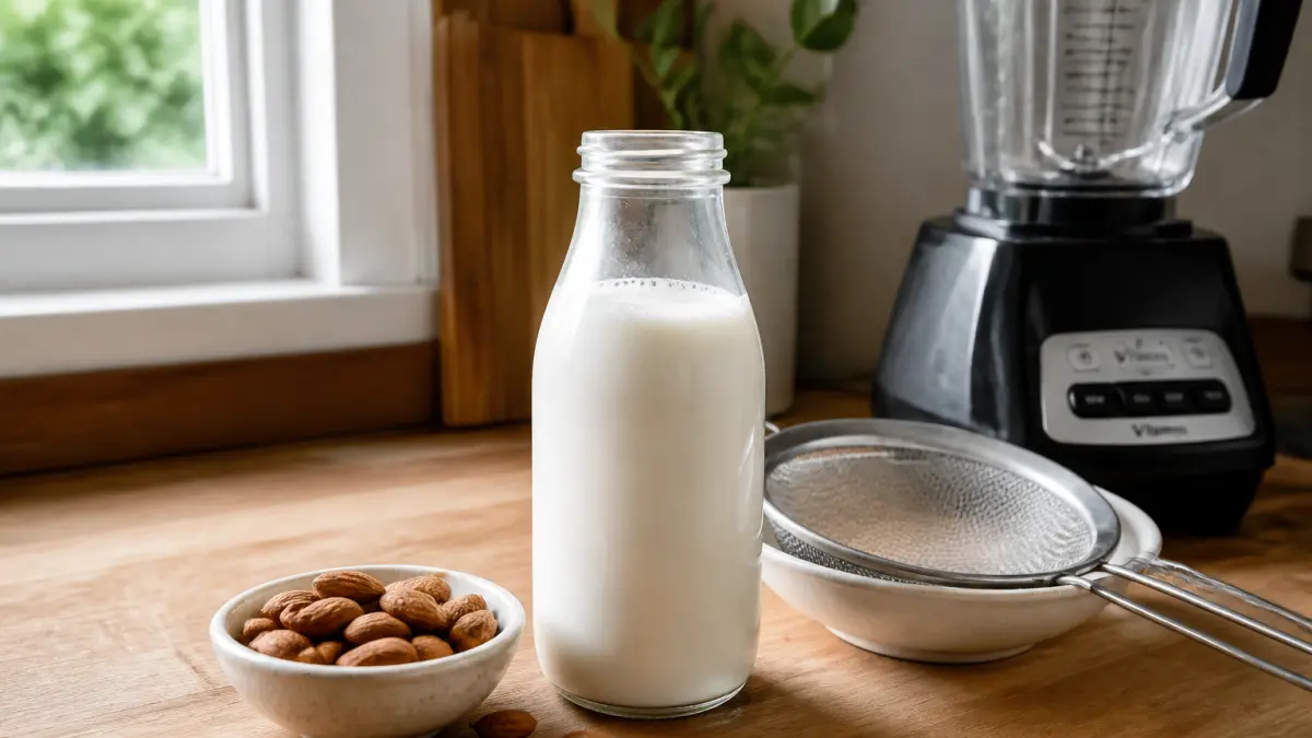 Lait d'amande maison : la recette facile et économique