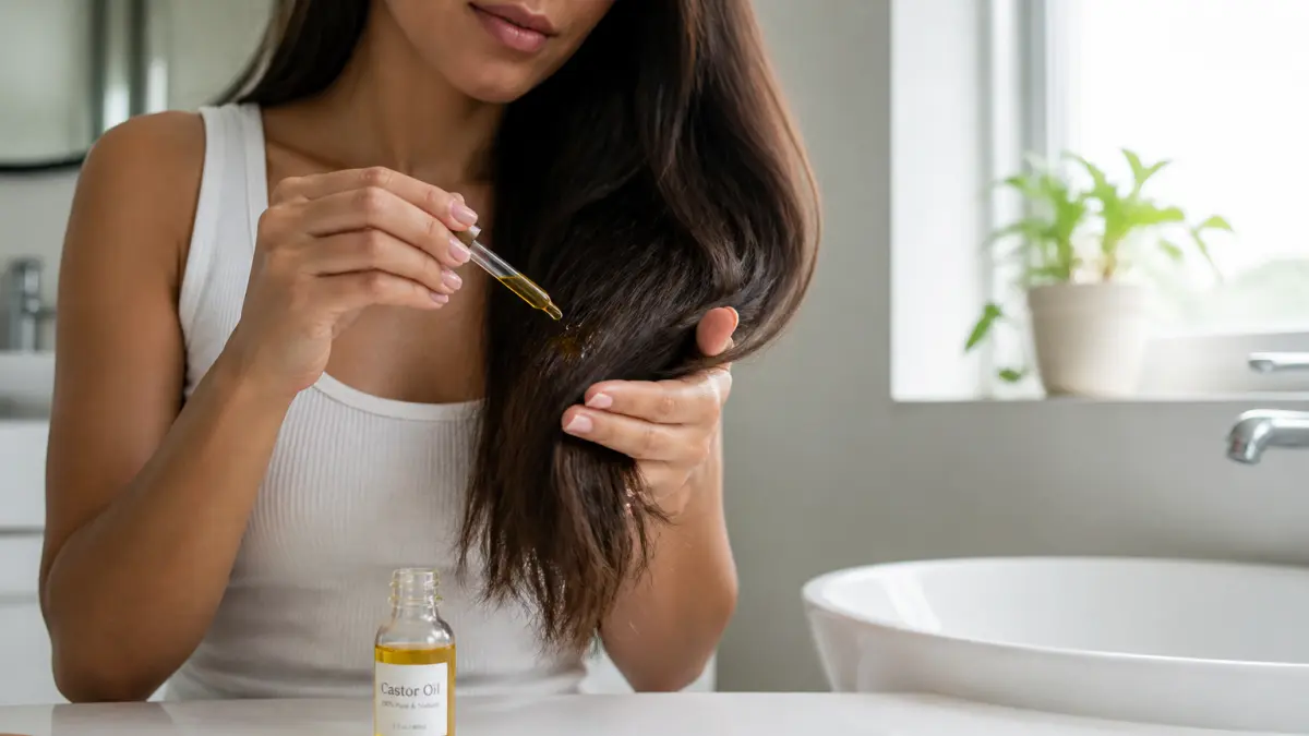 Huile de ricin pour cheveux : bienfaits et utilisation
