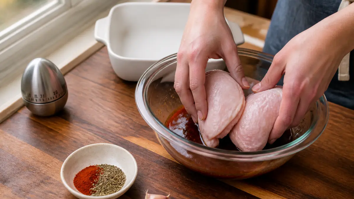 Cuisse de poulet au four : temps de cuisson et marinade express