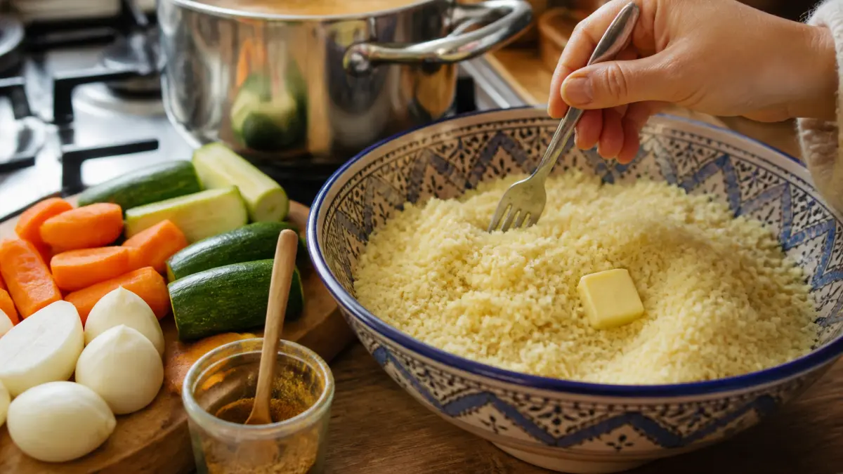 Couscous maison : légumes, épices et semoule bien dosée