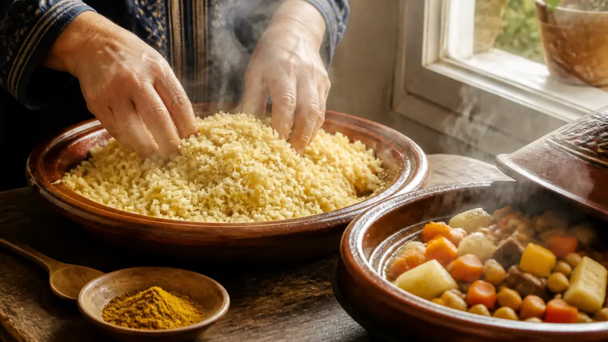 Couscous maison : légumes, épices et semoule bien dosée