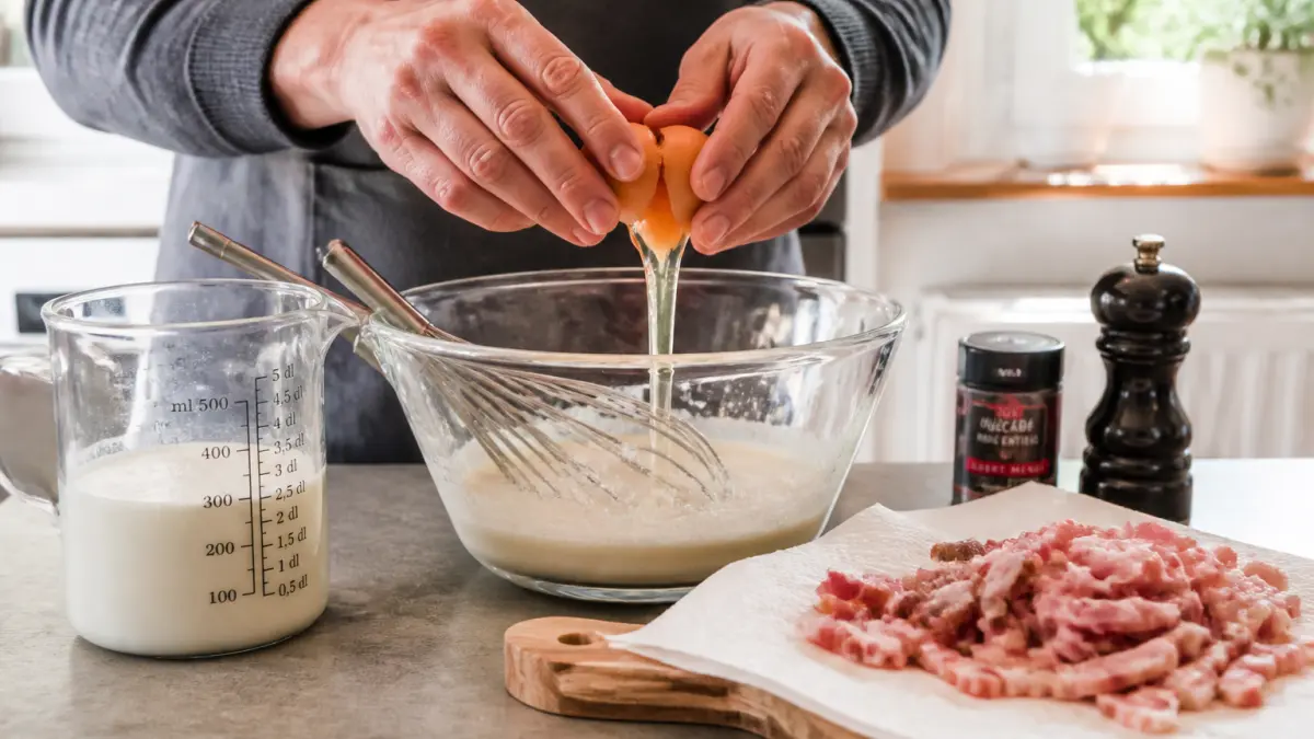 Quiche lorraine : l’appareil parfait pour une texture crémeuse