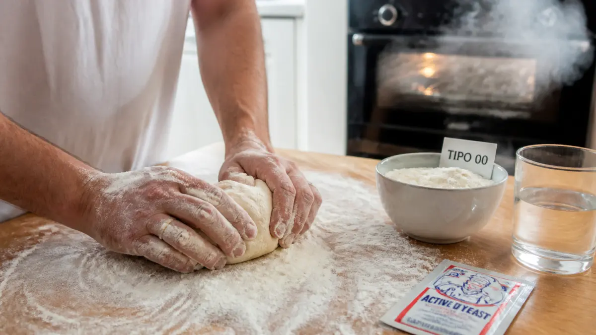Pâte à pizza maison : levée, farine et cuisson au four classique