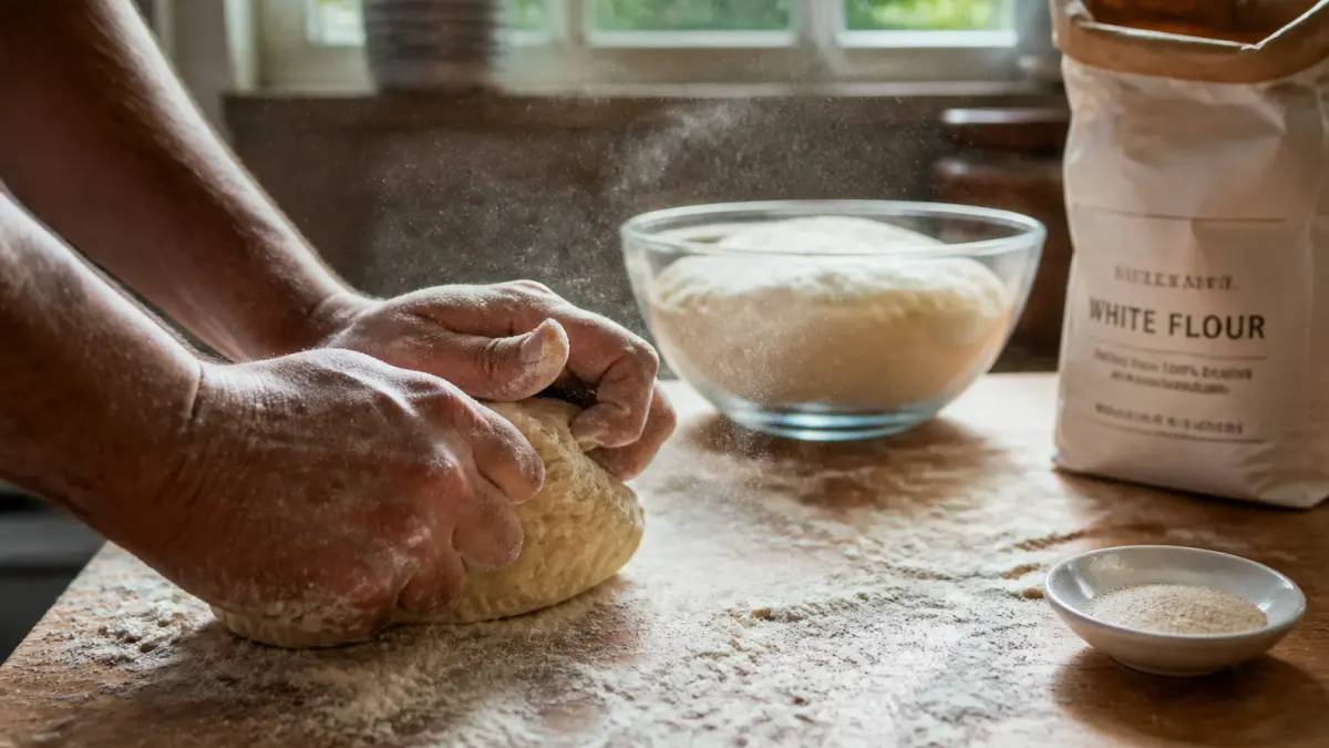 Pâte à pizza maison : levée, farine et cuisson au four classique