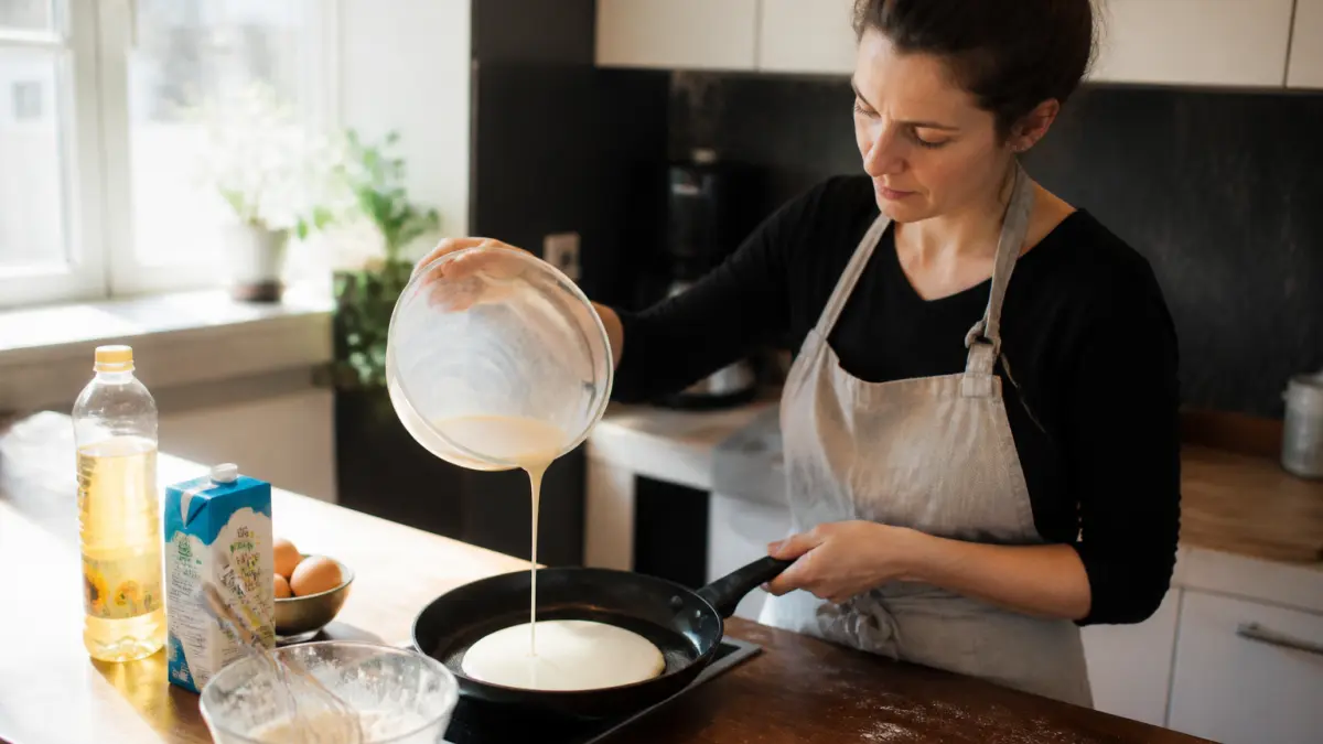 Pâte à crêpes classique : la recette légère et facile